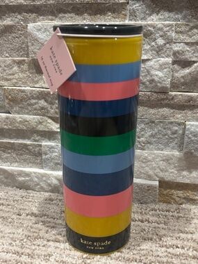Kate Spade “Enchanted Stripe” 16oz Thermal Mug